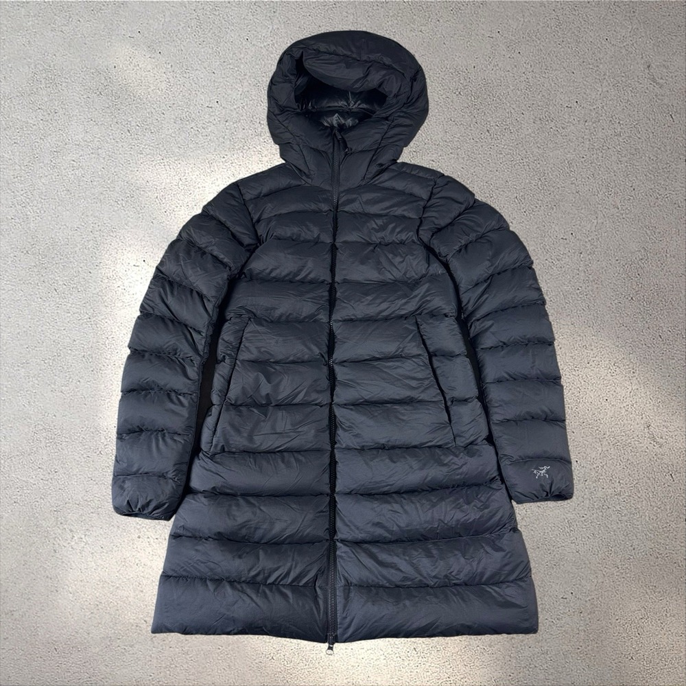 Arc'teryx Women's Seyla Parka Coat Goose Down Insulated Jacket Size XS Black